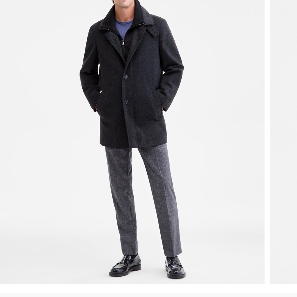 Calvin Klein Men’s Classic-Fit Coleman Overcoat 40R
